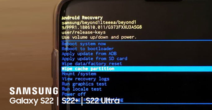 clear cache partition samsung galaxy s22